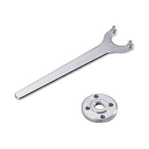 Leņķa slīpmašīnu uzgriežņi, atloki un atslēgas