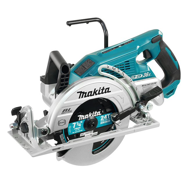 Akumulatora ripzāģis Makita DRS780Z; 2x18 V (bez akumulatora un lādētāja)