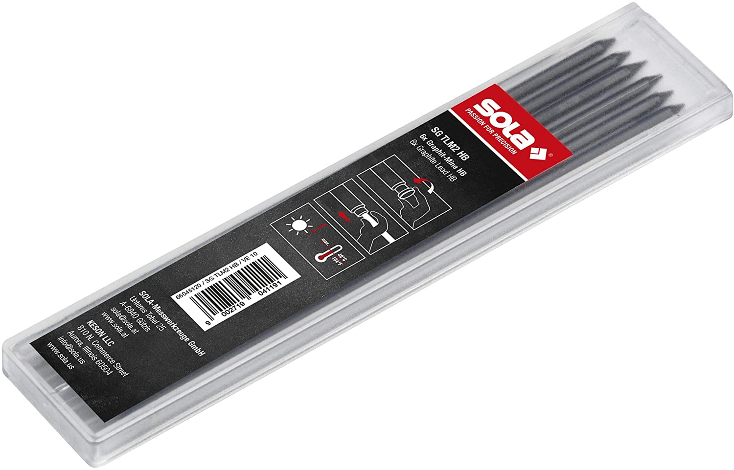 Grafīta serde Sola SG TLM2 HB; 6 gab.