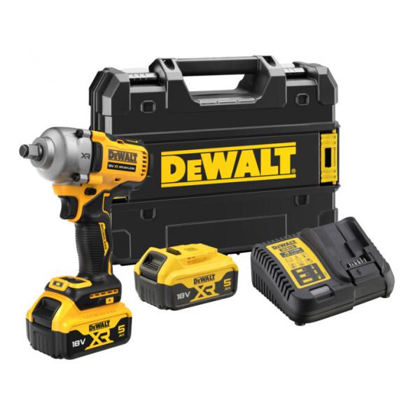 Triecienatslēga DeWalt DCF891P2T-QW; 18 V; 2x5,0 Ah akum.