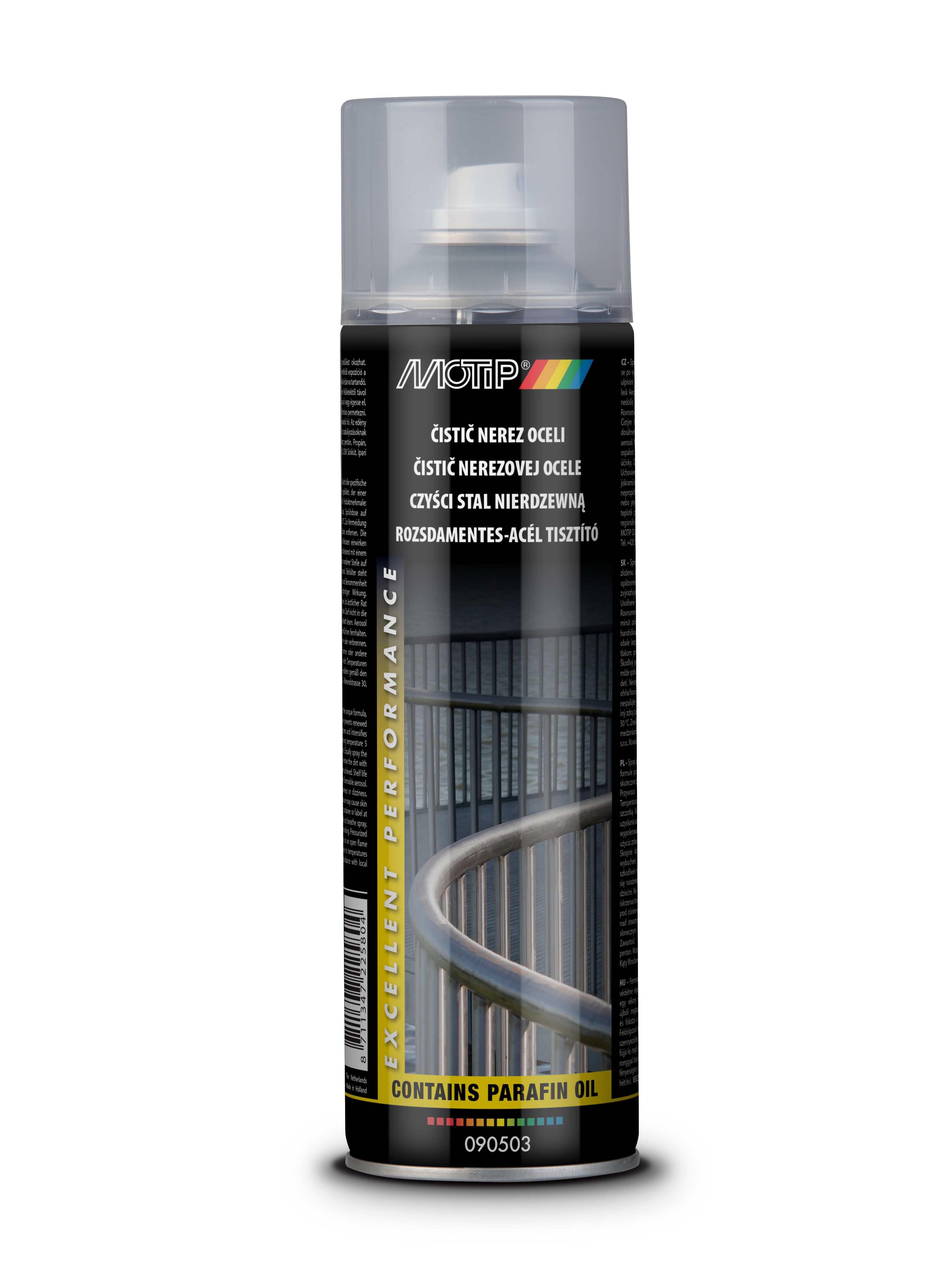 Tīrīšanas līdzeklis Motip STAINLESS STEEL CLEANER; 500 ml