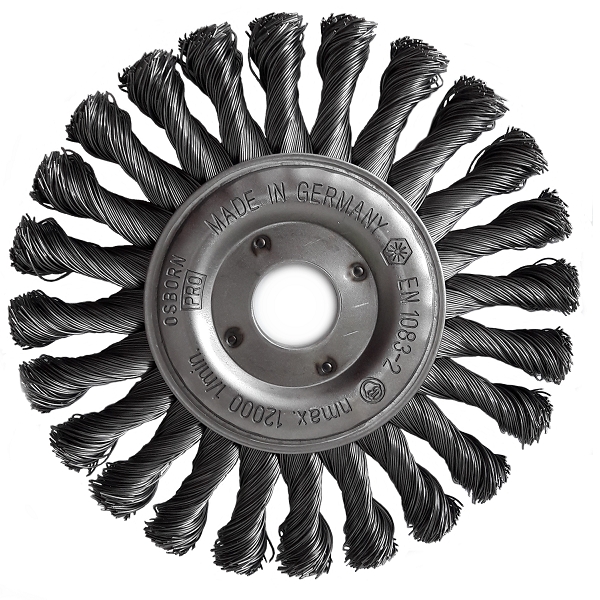 Apaļa stiepļu birste Osborn; 125 mm (bez oriģinālā iepakojuma)