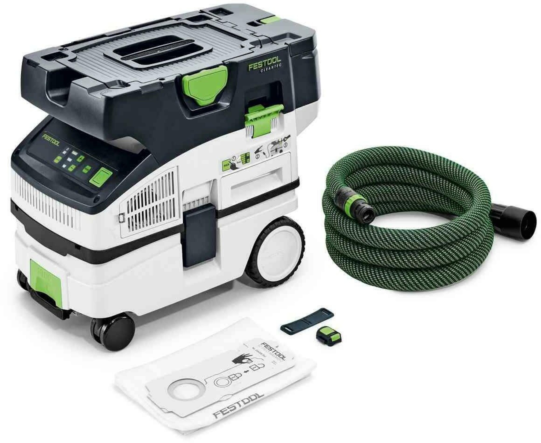 Akumulatora putekļsūcējs Festool CLEANTEC CTLC MINI I-Basic; 18 V (bez akumulatora un lādētāja)