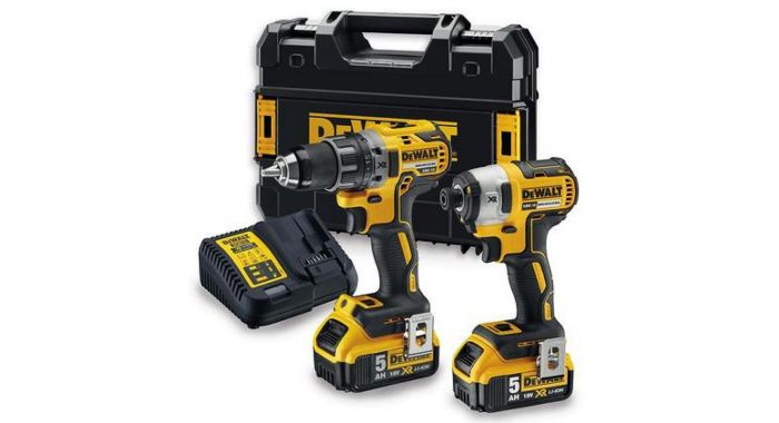 Instrumentu komplekts DeWalt DCK268P2T&nbsp;(DCD791 + DCF887); 18 V; 2x5,0 Ah akum.