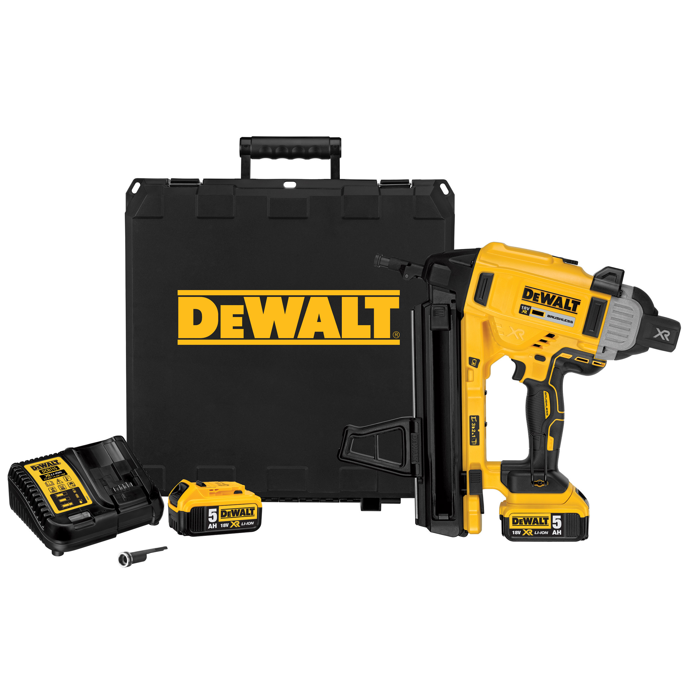 Akumulatora naglotājs DeWalt DCN890P2; 18 V; 2x5,0 Ah akum.