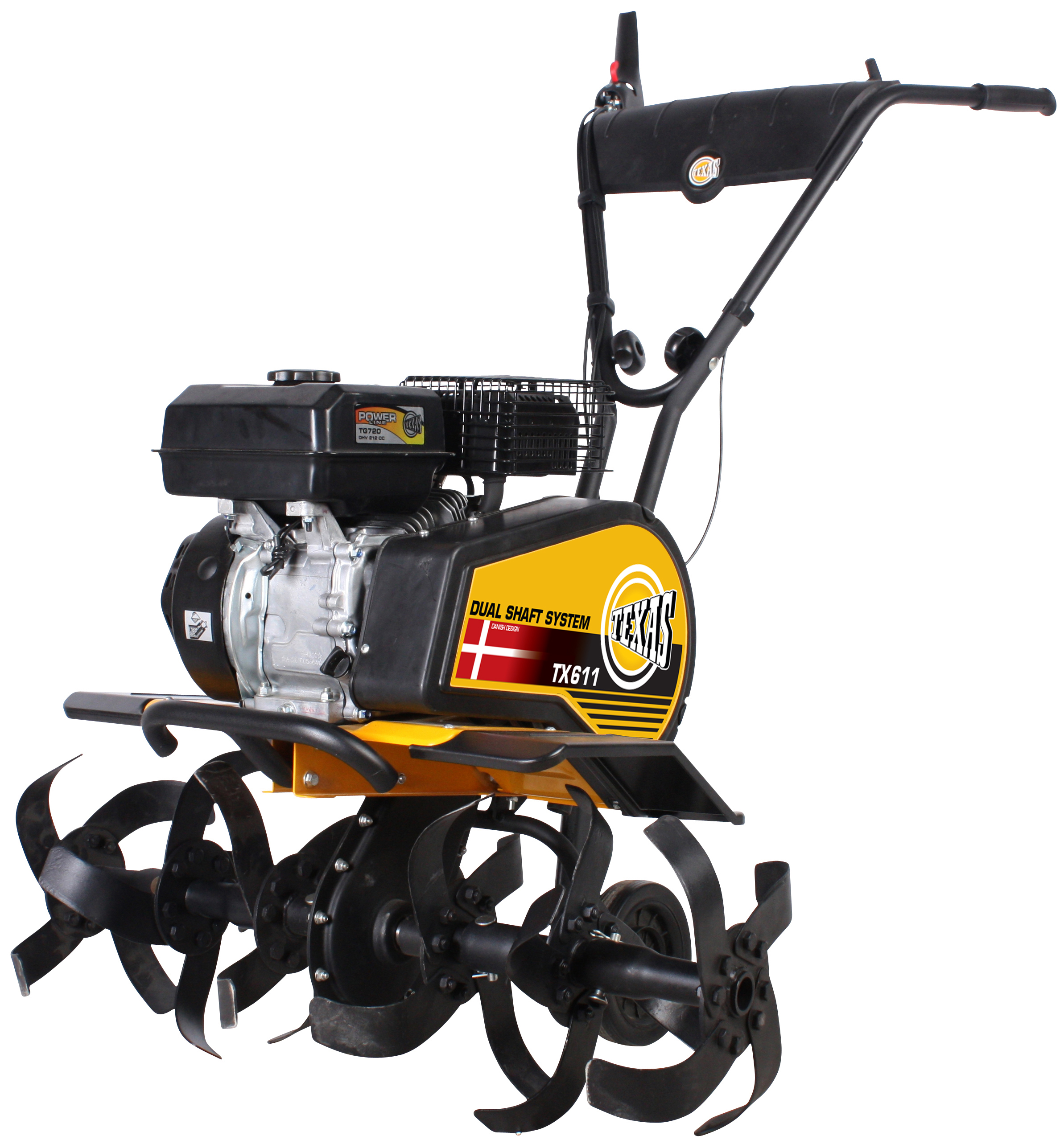 Kultivators Texas TX611TG Dual Shaft TG720 benzīna