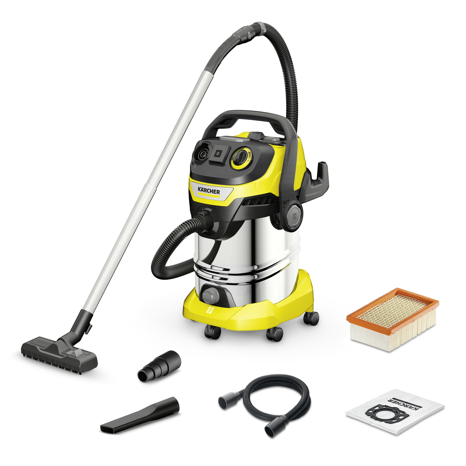 Sausās un mitrās tīrīšanas putekļsūcējs Karcher WD 6 P S V-30/8/35/T; 1300 W