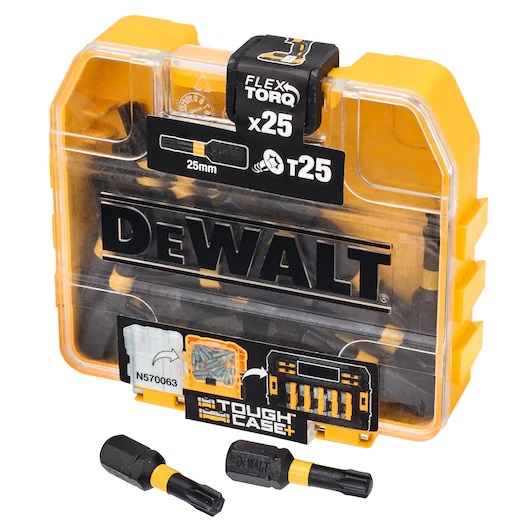 Skrūvgriežu uzgalis DeWalt DT70558T-QZ; T25; 25 gab.