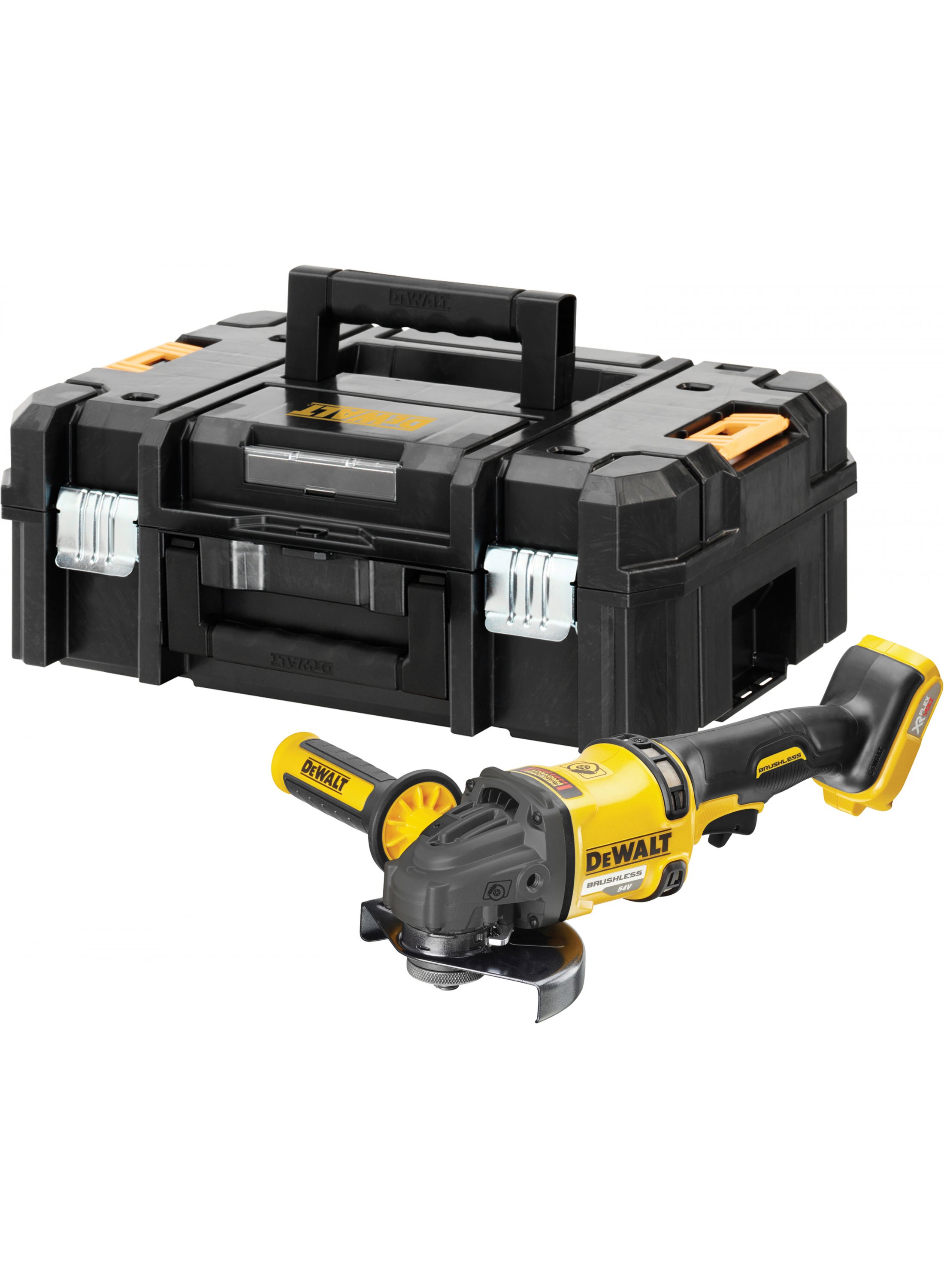 Leņķa slīpmašīna DeWalt DCG418NT-XJ FlexVolt; 54 V (bez akumulatora un lādētāja)
