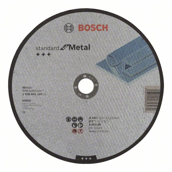Abrazīvais griešanas disks Bosch Standard; 230x3 mm
