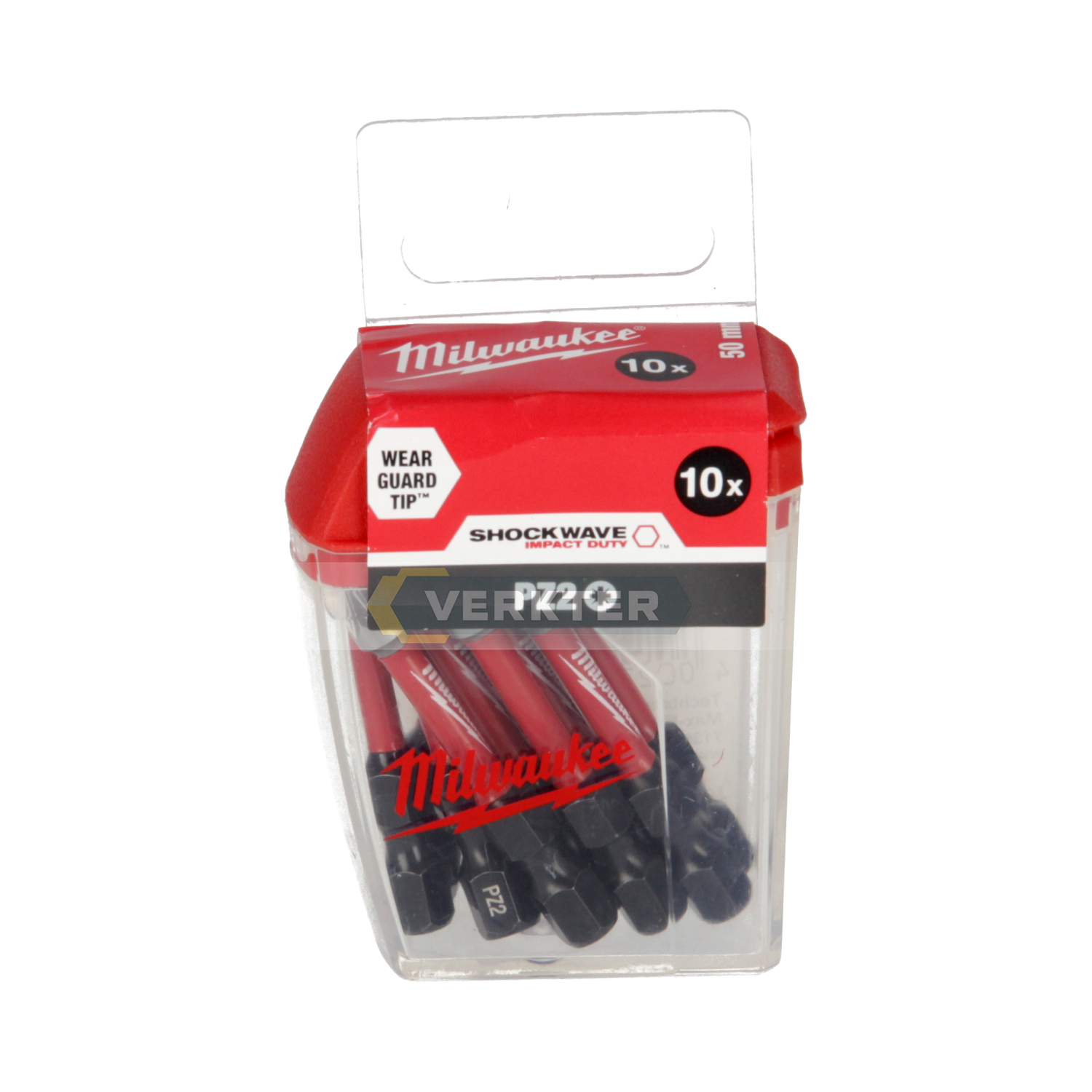 Skrūvgriežu uzgalis Milwaukee 4932430866; PZ2; 10 gab.