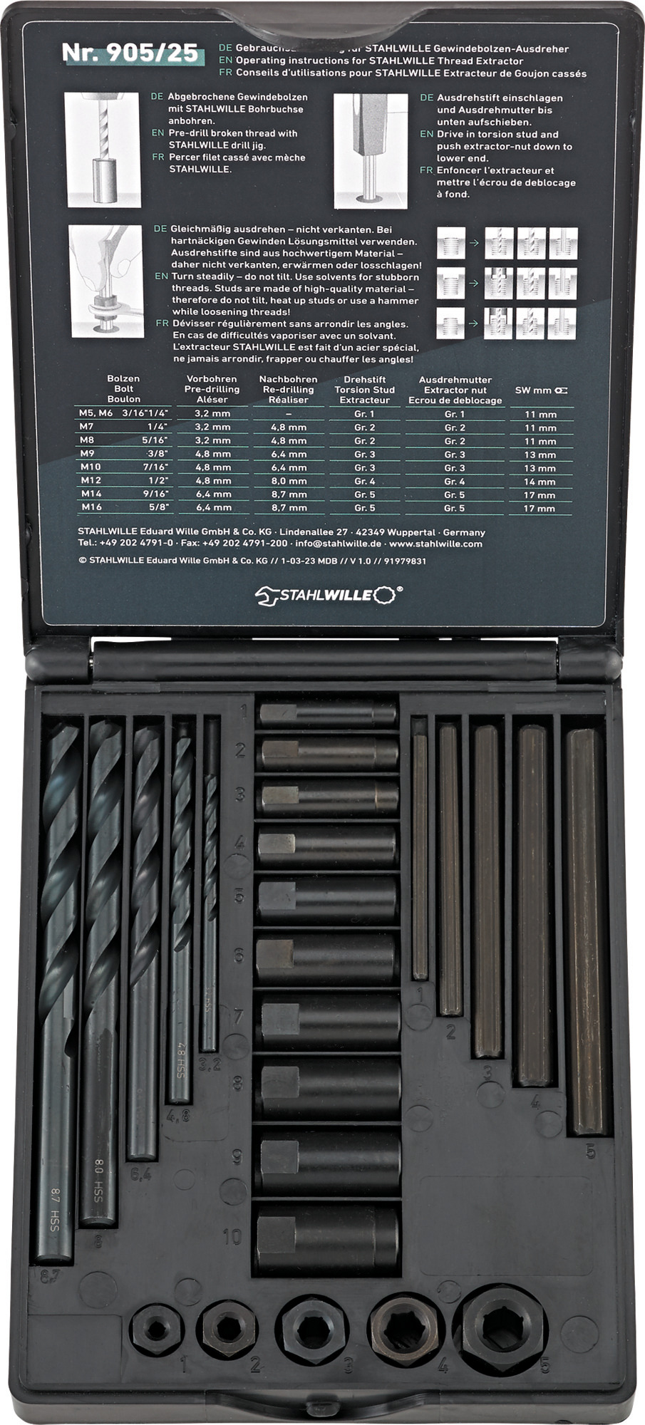 Skrūvējstieņi Stahlwille 96713025; 25 gab.