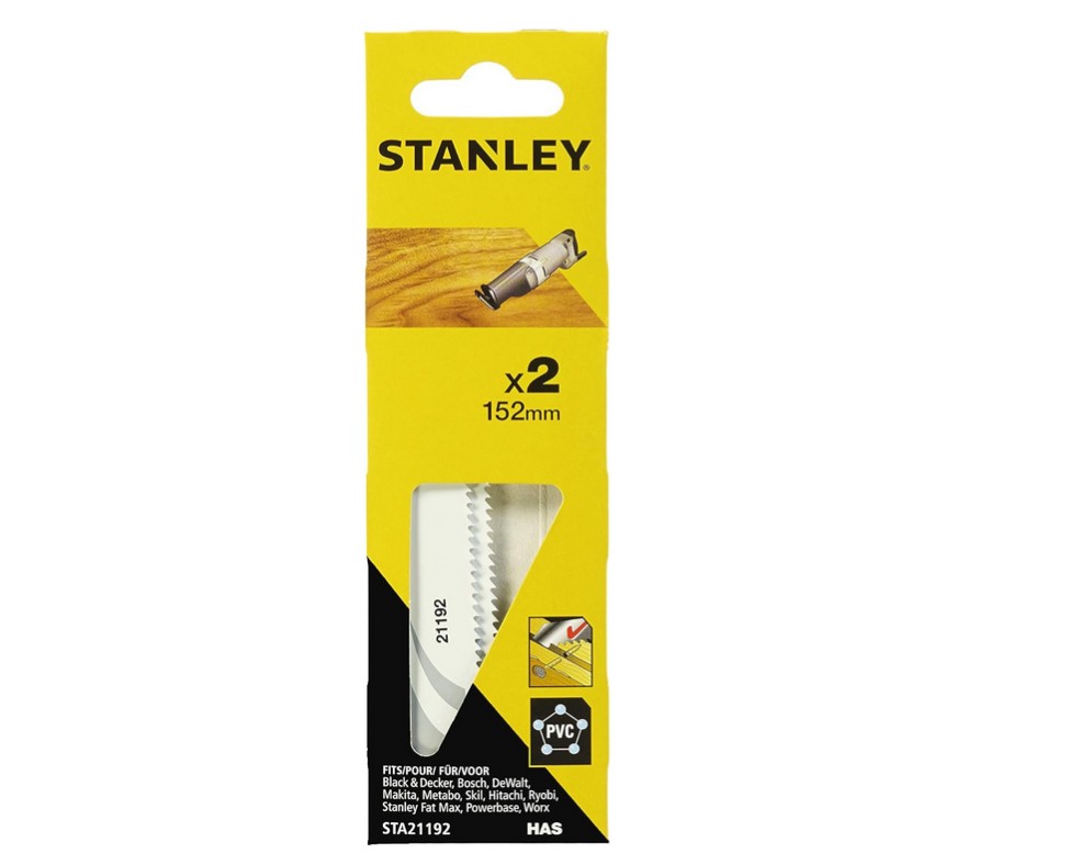 Taisnā zāģa asmens Stanley STA21192-XJ; 152 mm; 2 gab.