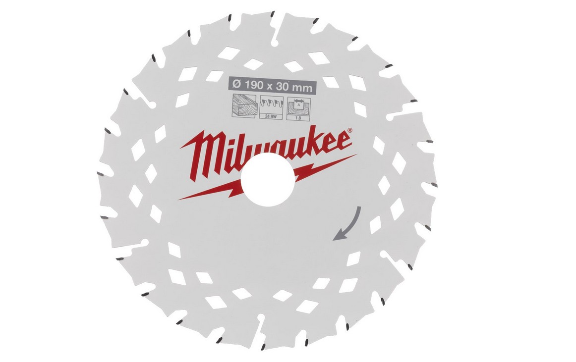 Griešanas disks kokam Milwaukee 4932498976; 190x30 mm; Z24