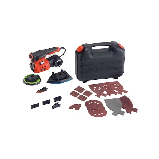 Trīsstūra slīpmašīna Black & Decker KA280K-QS; 220 W