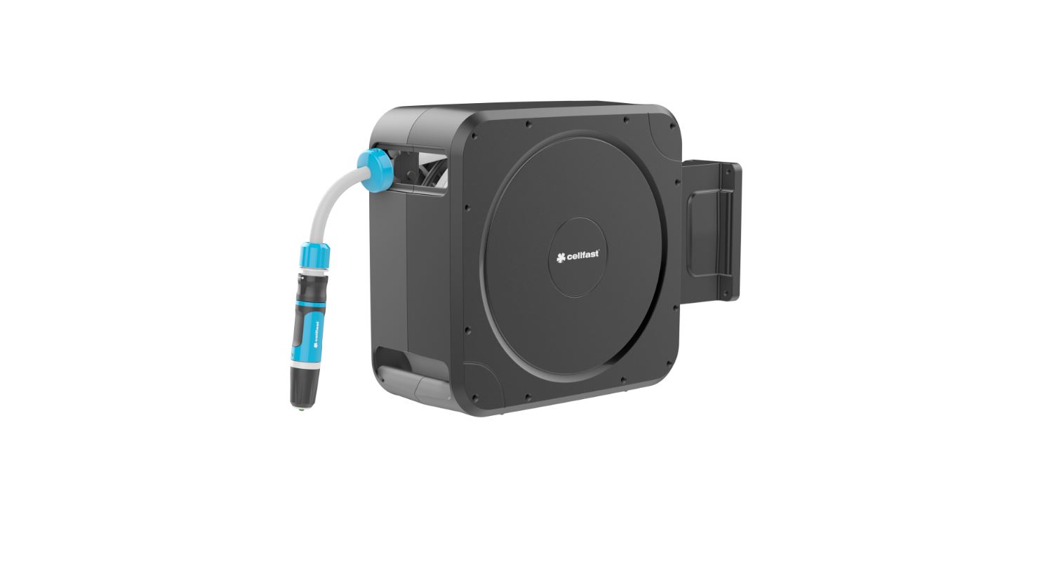 Dārza šļūtenes turētājs Cellfast 55-410; 1/2''; 20+2 m; ar laistīšanas šļūteni