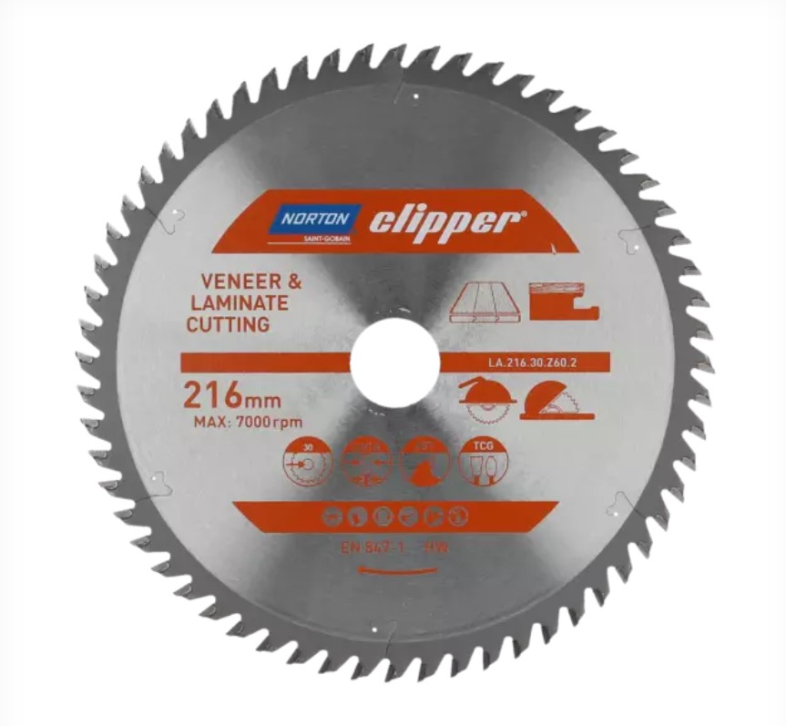 Griešanas disks laminātam Norton 70184608141; 160x20 mm; Z48