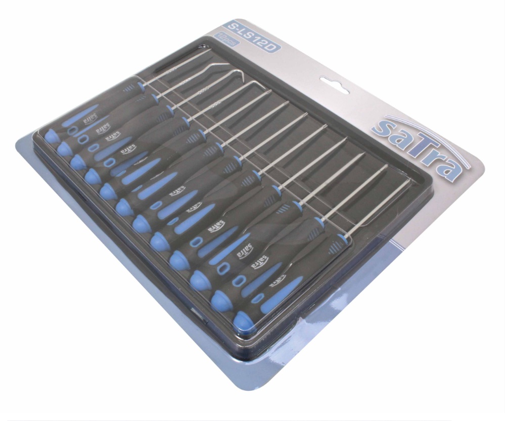 Skrūvgriežu komplekts SATRA S-LS12D; 12 gab.