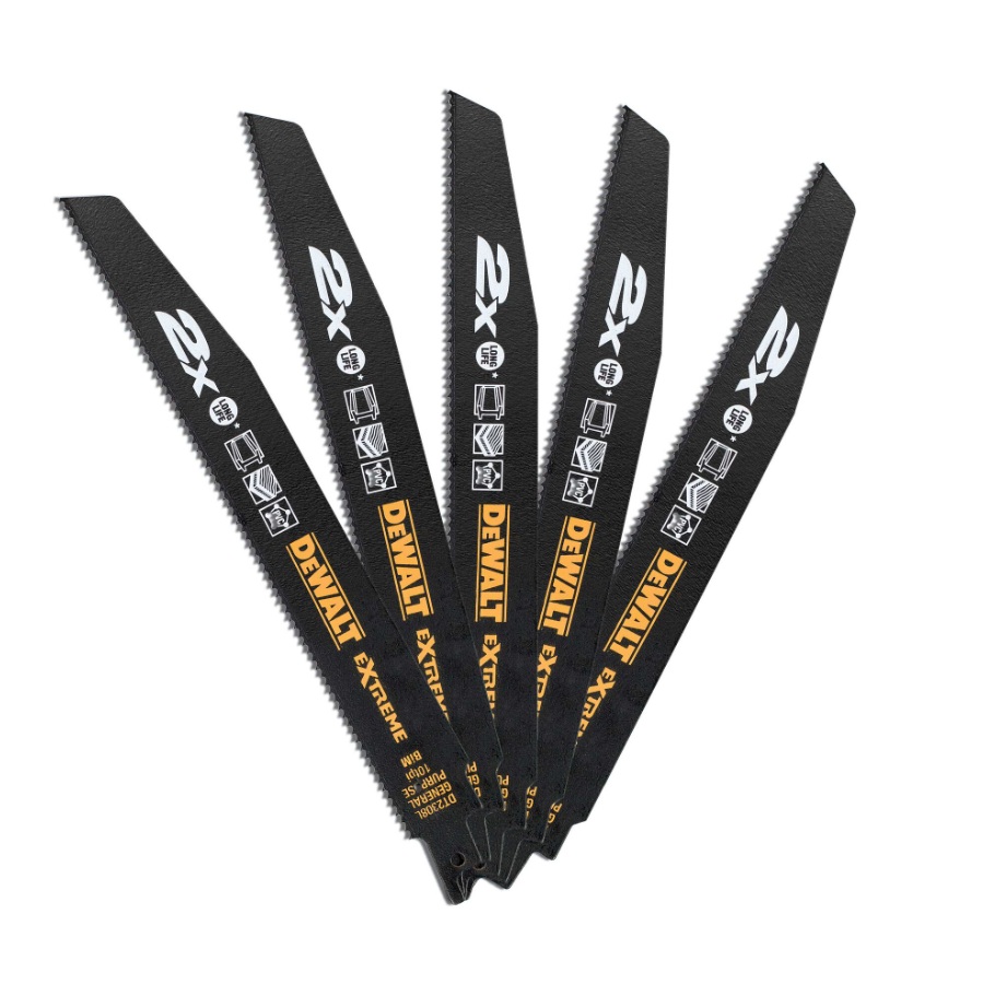 Zobenzāģa asmeņi DeWalt DT2308L-QZ; 228 mm; 5 gab.