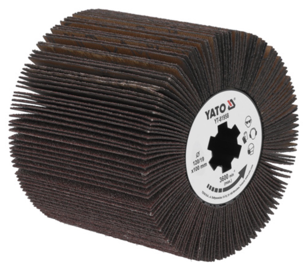 Slīpēšanas veltnis Yato YT-81958; 120x100x19 mm; G120