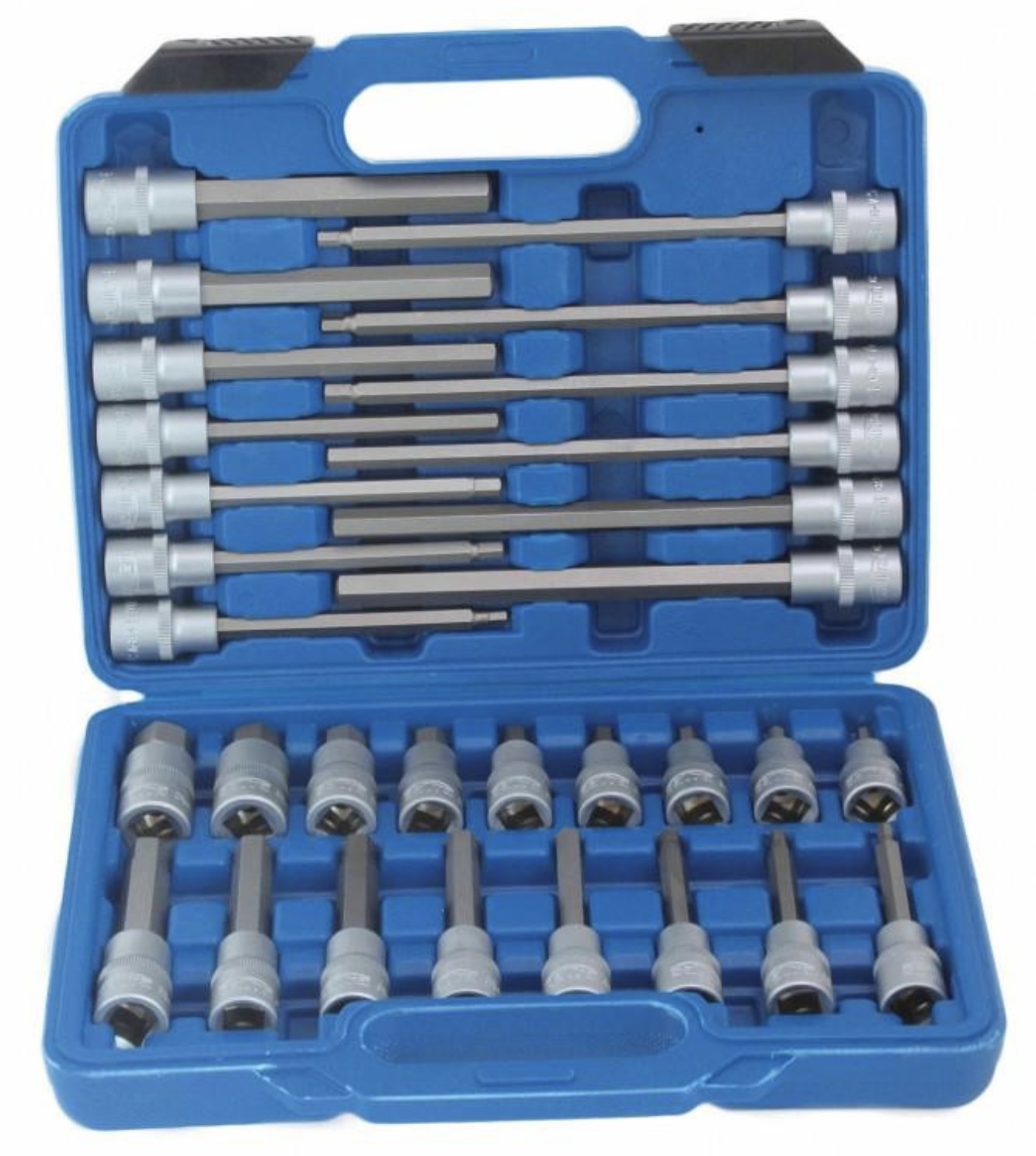 Muciņu ar uzgaļiem komplekts SATRA S-SH3012; 1/2''; 30 gab.