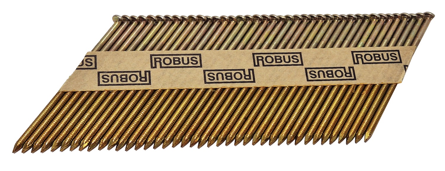 Naglas Robus; 75x2,8 mm; 34°; 4000 gab.; rievotas
