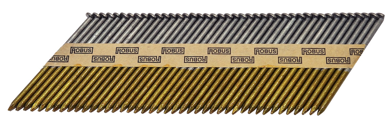 Naglas Robus; 63x2,8 mm; 34°; 4600 gab.; rievotas, karsti cinkotas