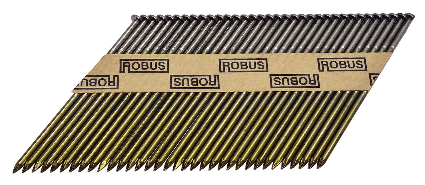 Naglas Robus; 90x3,1 mm; 34°; 3000 gab.; cinkotas