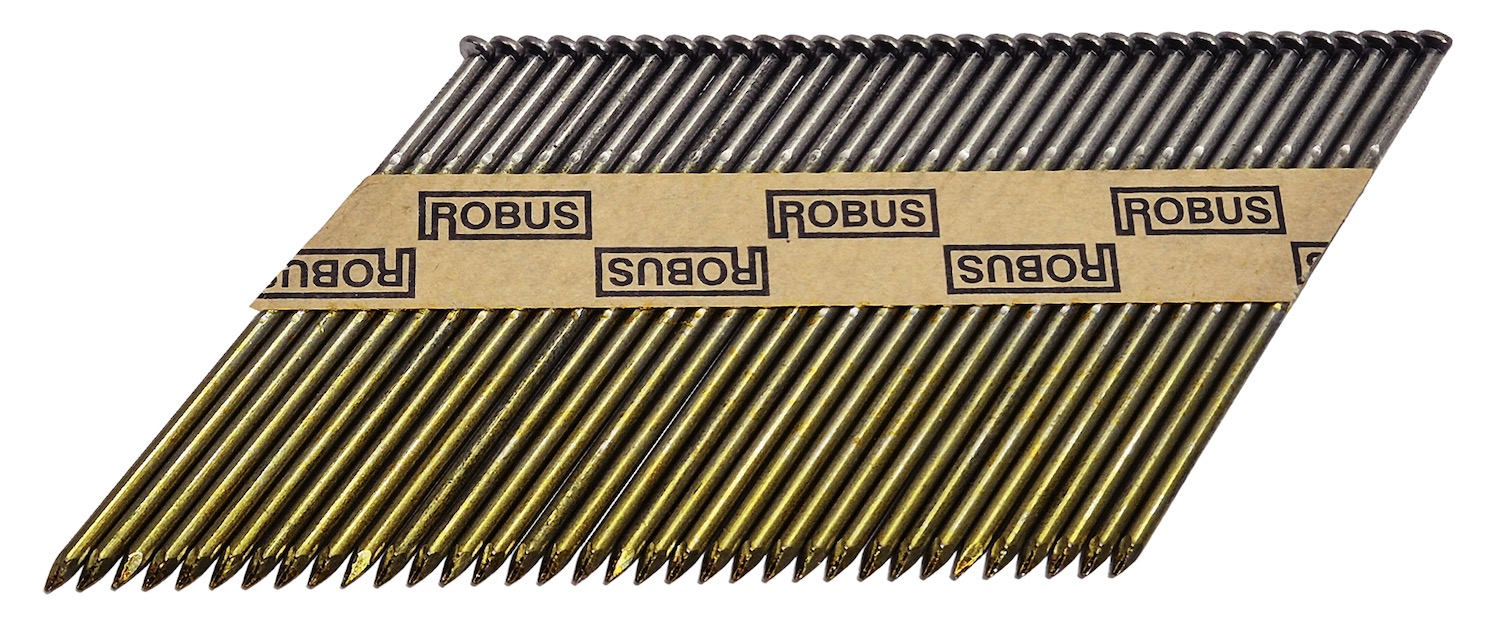 Naglas Robus; 90x3,1 mm; 34°; 3000 gab.; rievotas, karsti cinkotas