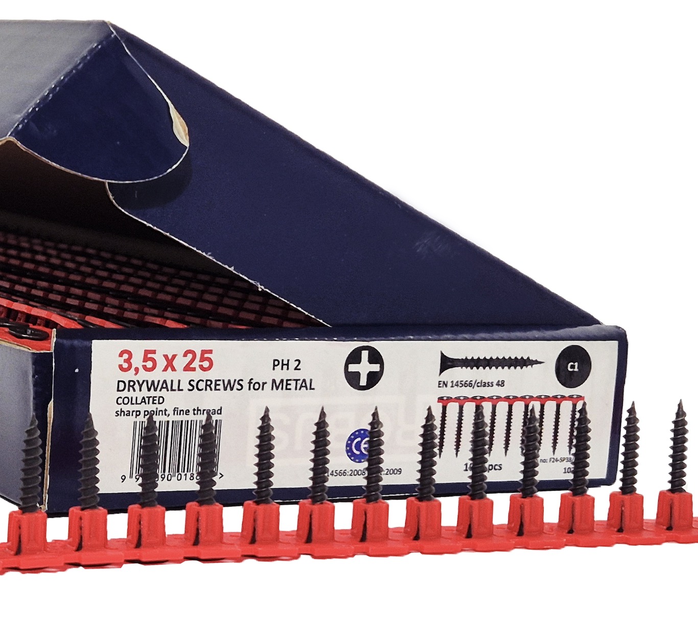 Skrūves lentēs Robus; PH2; 3,5x25 mm; 1000 gab.