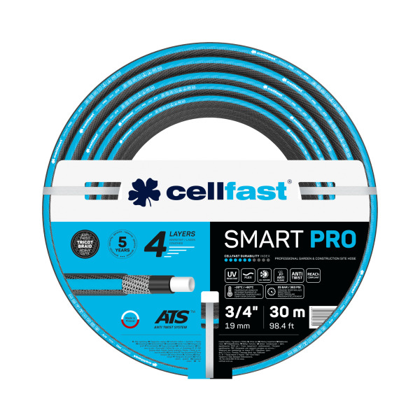 Laistīšanas šļūtene Cellfast Smart Pro ATS; 30 m; 3/4''