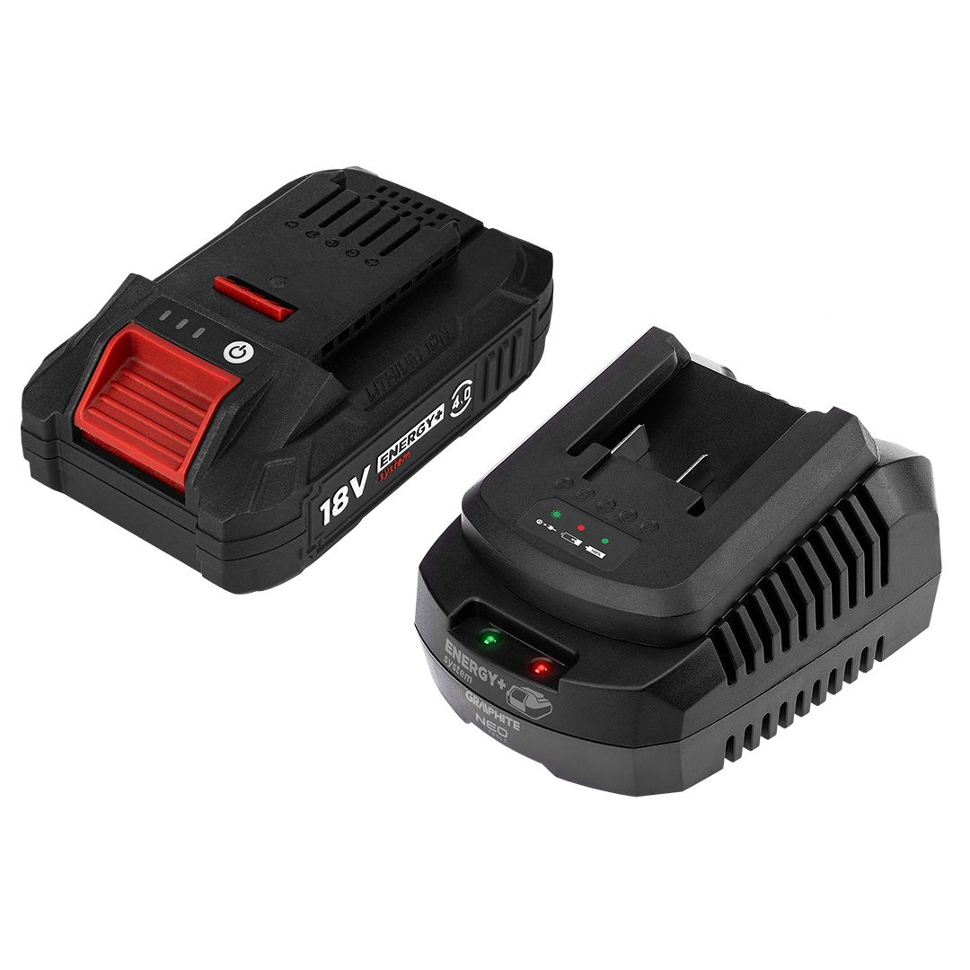 Piederumu komplekts Graphite 58GE132-1; 18 V; 1x4,0 Ah