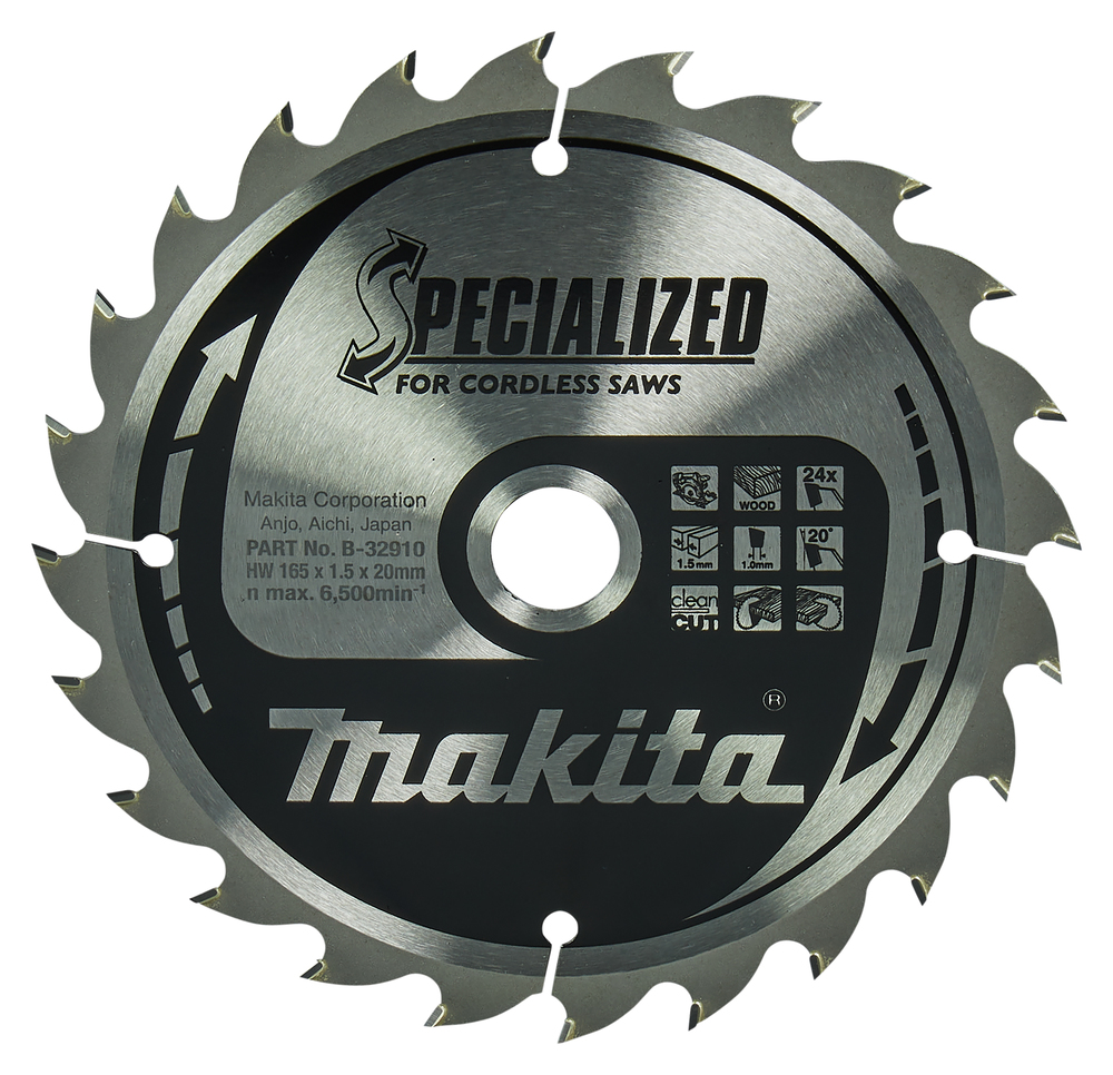 Griešanas disks kokam Makita B-32910; 165 mm