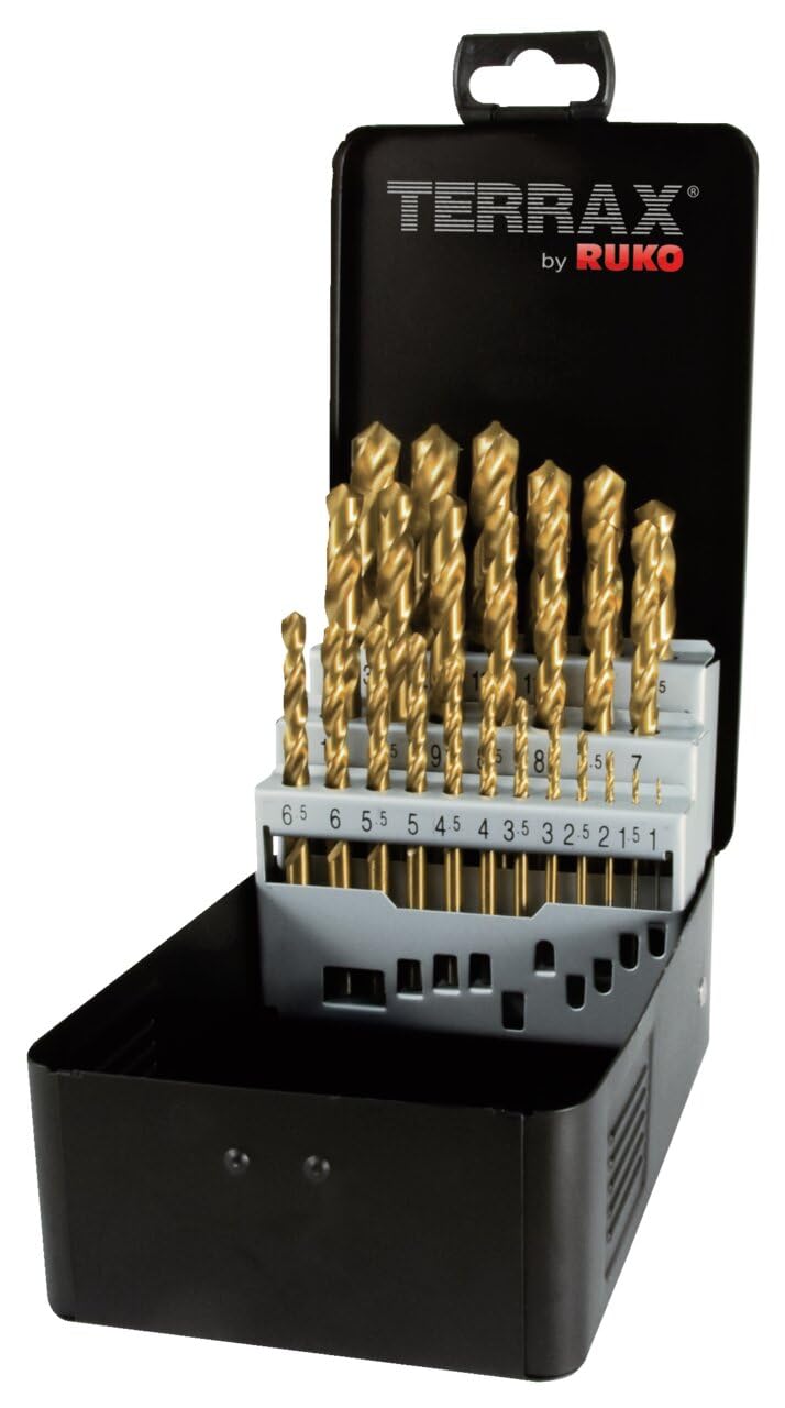 Metāla urbju komplekts  Ruko A250215T; HSS Tin; 1-13 mm; 25 gab.