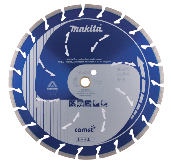 Dimanta griešanas disks Makita Comet Rapid; 350 mm