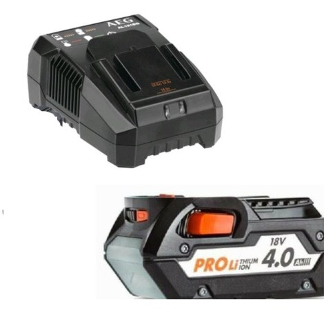 Akumulators AEG SET L1840AL; 18 V; 1x4,0 Ah; Li-ion + lādētājs