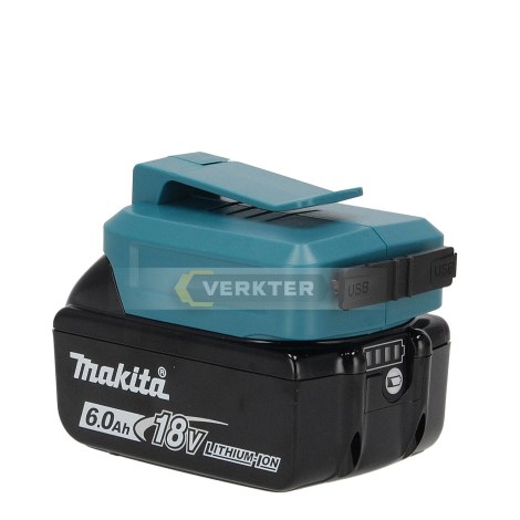 Akumulatoru adapteris Ahlio saderīgs ar Makita 18V -> USB (x2) Tālruņa akumulatoru uzlādēšanai