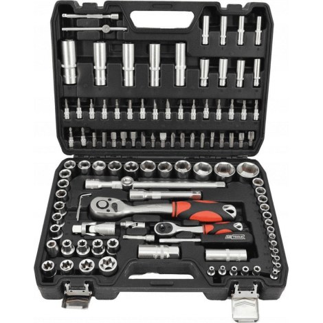 Atslēgu komplekts AWTools AW39108BL; 1/2''; 1/4''; 108 gab.
