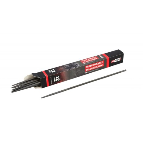 Напильник для заточки цепи AWTools AW80201; 1/4''; 3/8''; 4 mm; 200 mm; 12 шт.