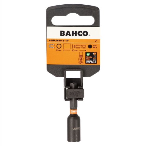 Magnētiska uzgriežņu galviņa Bahco 66IM/M50-6-1P; 6 mm