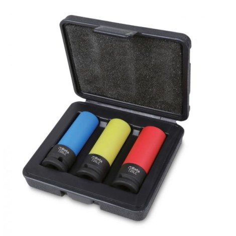 Uzgriežņu galviņu komplekts Beta 720LC/C3G; 1/2''; 17/19/21 mm; 3 gab.