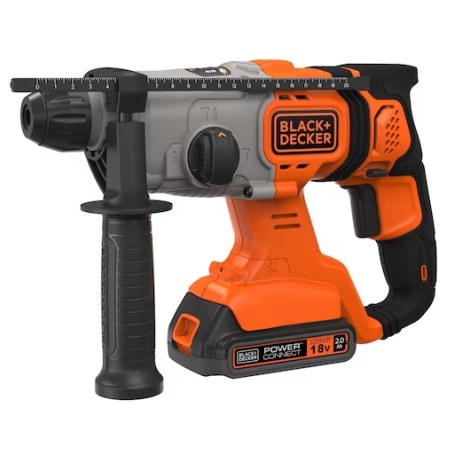 Перфоратор Black & Decker BCD900D1S-QW; 1,2 J; SDS-plus; 18 V; 1x2,0 Ah аккум. + зарядное устройство