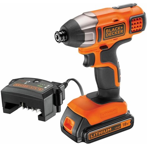 Akumulatora triecienurbjmašīna-skrūvgriezis Black & Decker BDCIM18D1A-QW; 18 V; 1x2,0 Ah akum.
