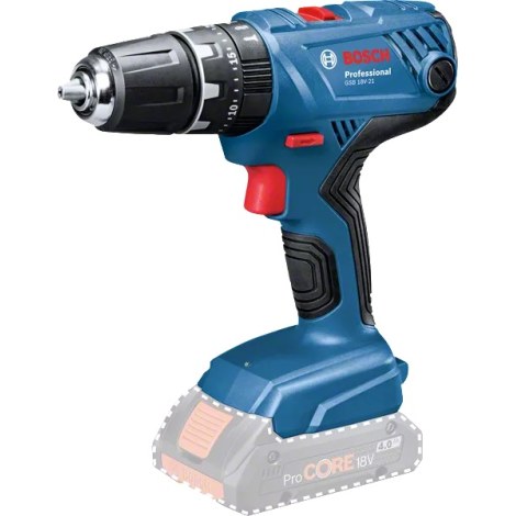 Ударная дрель-шуруповерт Bosch GSB 18V-21 Solo; 18 V (без аккумулятора и зарядного устройства)