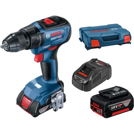 Дрель-шуруповерт Bosch GSR 18V-50; 18 V; 2x5,0 Ah аккум.