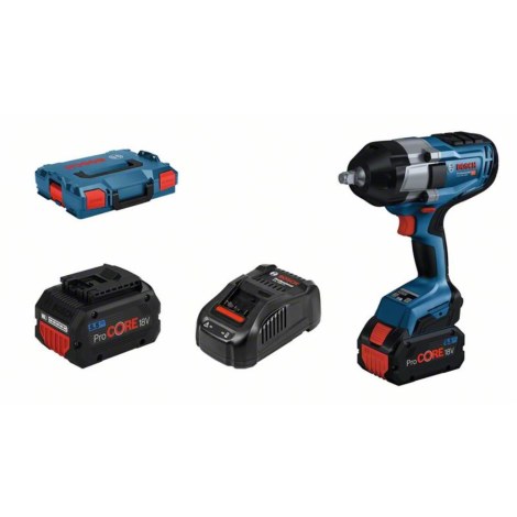 Ударный гайковерт Bosch GDS 18V-1000 BITURBO; 18 V; 2x5,5 Ah аккум.