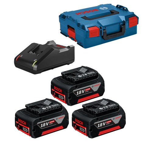 Набор аксессуаров Bosch 0615990L3T; 18V; 3x5,0 Ah + зарядное устройство GAL18V-40 для аккум. инструментов