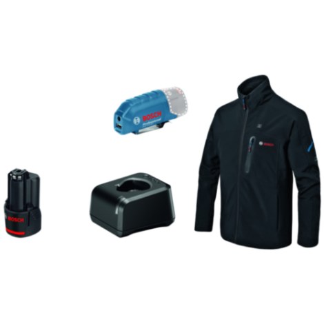 Термокуртка Bosch GHJ 12; M; 18 V; 1x2,0 Ah + usb адаптер GAA 12V-21