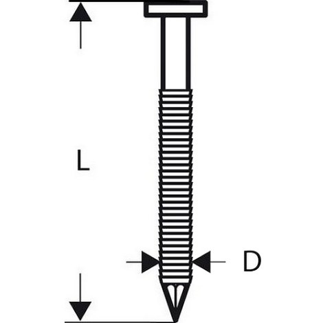 Гвозди Bosch SN21RK 90RHG; 3,1x90; 21°; 2500  шт.