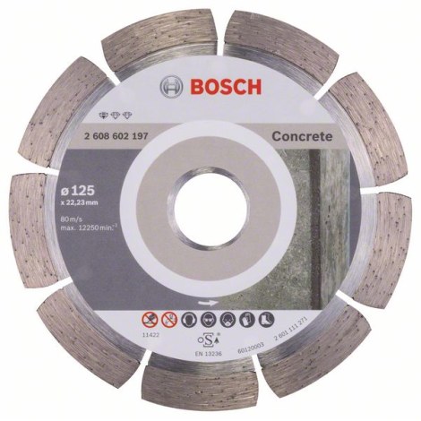 Алмазный отрезной диск Bosch PROFESSIONAL FOR CONCRETE; 125 mm